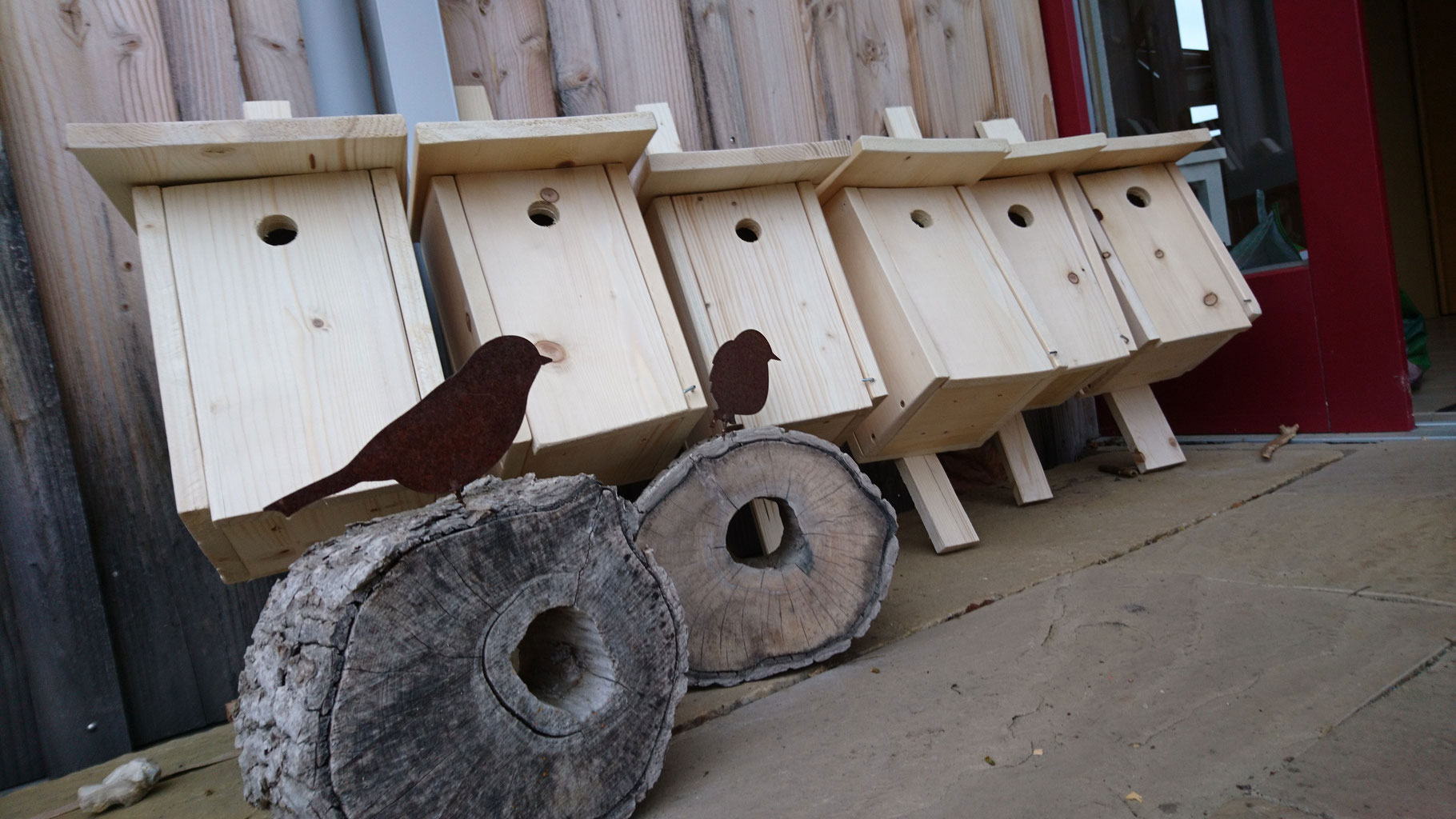 Sinnvolle Holzverwertung: Nistkästen für Vögel - Greenteam ELM-Kids